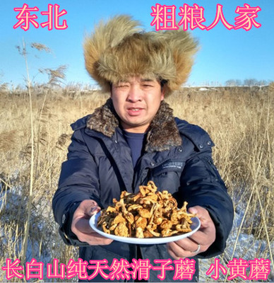 包邮东北特产小黄磨 滑子菇新干货250g 小鸡炖蘑菇
