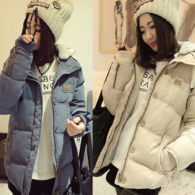 2015韩版新款冬装加厚棉衣外套女大码宽松棉衣学生保暖棉袄棉服女