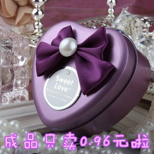 韩式创意心形马口铁喜糖盒结婚庆用品费列罗糖果盒子个性定制批发