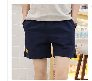 男士短裤2015新款潮流男少年三分裤沙滩裤直筒男生裤子中性情侣款