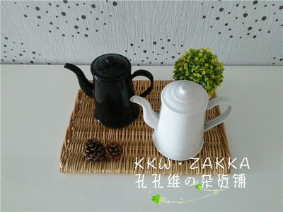 【KKW.ZAKKA】中号纯色品质珐琅 搪瓷手冲咖啡壶 1.2L