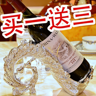 孔雀个性时尚红酒架欧式高档摆设摆件杯架树脂创意葡萄酒架