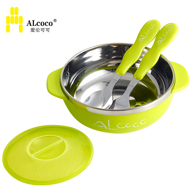 英国ALCOCO婴幼儿童不锈钢碗 叉勺组合套装 百分百正品 全球包邮