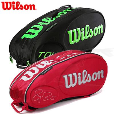 wilson限量版网球包6支9支装双肩背包隔热层羽毛球拍包WRZ681309