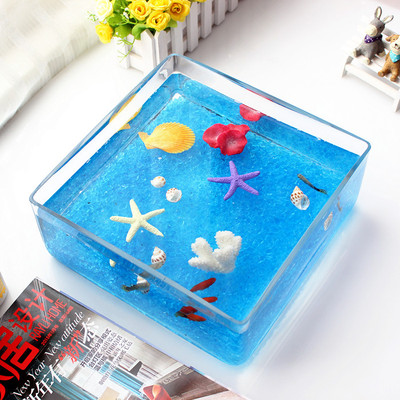 特价乌龟缸小号 透明玻璃方形鱼缸 金鱼缸 猫盆喝水 创意桌面鱼缸