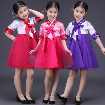 儿童韩服男女朝鲜族演出服装朝鲜服大长今舞蹈服韩国民族传统古装