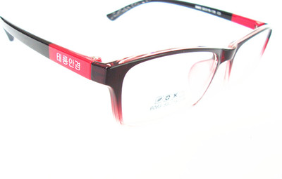 时尚女款深红+透明 近视眼镜框6063