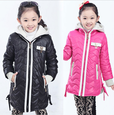 童装女童棉衣2015冬季新款中大童棉袄加厚韩版棉服保暖中长款外套