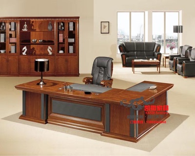 总裁台 3.3米老板桌 班台主管桌 大班台 总裁桌 办公桌 办公家具