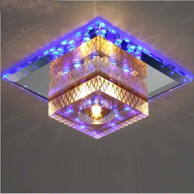 LED水晶过道灯 玄关灯走廊灯门厅灯阳台灯简约现代吸顶灯客厅灯具