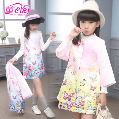 女童套装秋装2016新款韩版中大童套裙儿童春秋款时尚两件套裙子