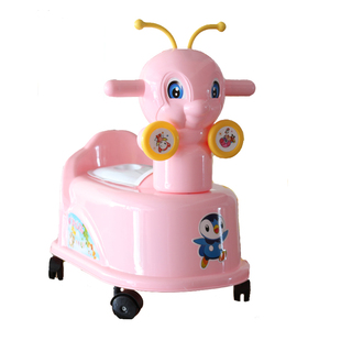 多功能0-2岁带音乐轮子加大儿童坐便器便凳男 女尿盆防溢尿马桶