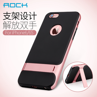 ROCK iphone6s手机壳 时尚商务硅胶手机壳 苹果6创意防摔保护皮套