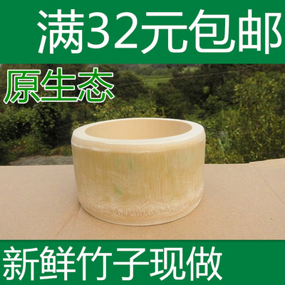楠竹原生态竹碗 现做新鲜竹碗 绿色生态竹制品 竹饭碗手工打磨