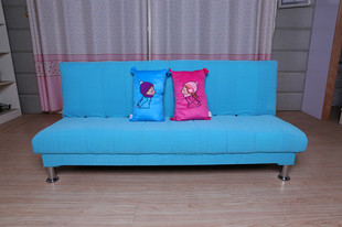 宜家多功能双人布艺沙发床1.2米1.5米1.8米可折叠单人沙发床