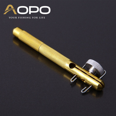 AOPO 金属绑钩器 手动绑钩器钓鱼用品 两用型子线打结器绑线器