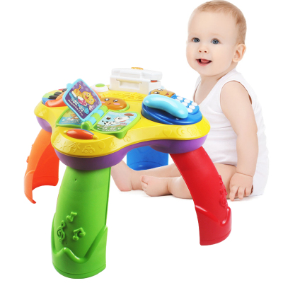 双语学习桌双语版多功能婴儿音乐游戏桌儿童益智宝宝早教玩具