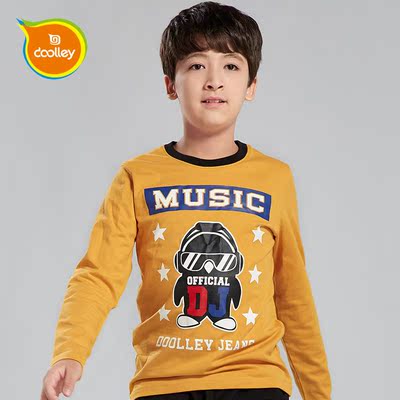 2015秋季首发新品男童长袖T恤衫厚款儿童T恤韩版潮 D8284A