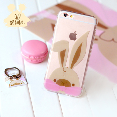 米饼儿苹果6plus iPhone6s潮女韩国日韩女款新小清新玫瑰金手机壳