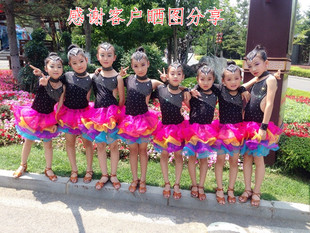 儿童专业拉丁舞表演服女童亮钻流苏拉丁舞裙少儿拉丁比赛服装包邮