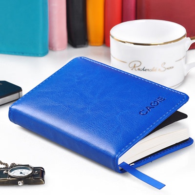 卡杰皮面记事本 商务办公文具 笔记本韩国创意口袋日记本子手账
