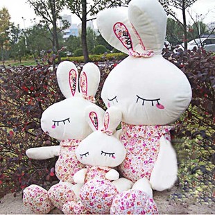 正品嘻迷宝贝LOVE兔兔子女生可爱创意毛绒玩具公仔 情人节礼物