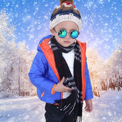 2015新款童装男童冬款棉衣中大儿童冬季开衫连帽外套批发一件代发