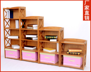楠竹书柜书架简易置物架宜家实木创意收纳架学生儿童落地特价包邮