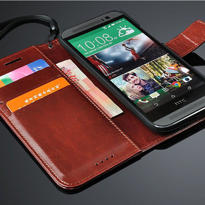 HTC M8手机套one m8t/d/w保护套HTC m9手机壳真皮翻盖皮套钱包潮