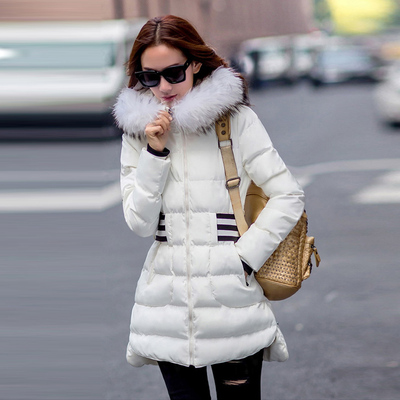 2015冬装新款休闲棉衣女中长款修身加厚韩国韩版收腰显瘦潮