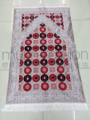 穆斯林拜毯伊斯兰教回族祷告毯客厅地垫腈纶 地毯包邮礼拜朝拜毯