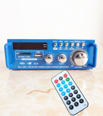 BLJ-253单曲循环12V小功放220V家用小功放插卡插U盘FM收音功放机