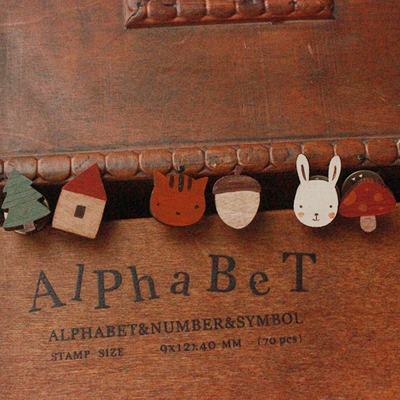 【木头果子】木质手绘童话森系甜美松树房子蘑菇兔子松鼠榛子胸针