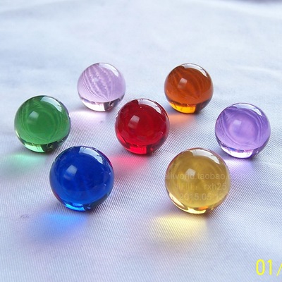 迷你水晶球 直径2厘米 工艺装饰球 水晶玻璃球