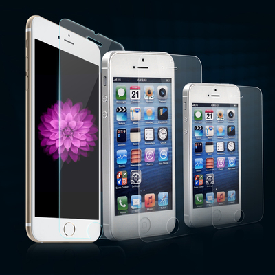 苹果6s手机4.7iphone6puls钢化玻璃膜5s/4s/5c 前后5.5高清保护膜