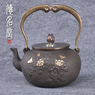 德名堂 日本原装进口正品南部铁器铸铁电陶炉茶壶无涂层特价铁壶