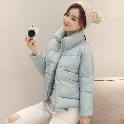 爆款 模特实拍 2016冬季新款韩版大口袋棉衣女短款羽绒棉服