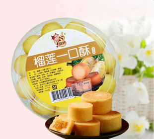 台湾进口零食 牛葫芦迷你小凤酥一口酥500g/盒榴莲味多口味糕点