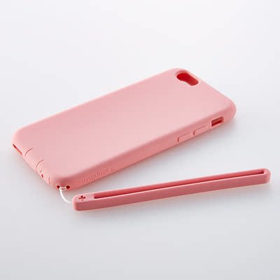 日本Simplism iPhone6/6s Plus 手机壳硅胶防摔 抗菌5.5带挂绳
