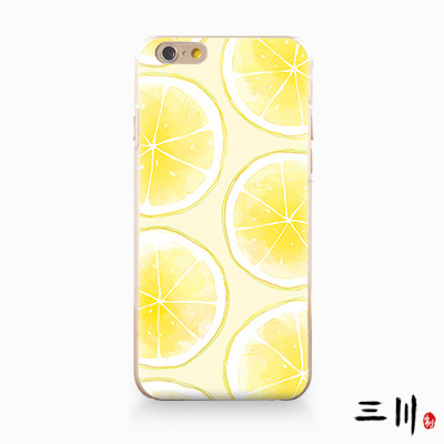 iphone6手机壳iphone5s壳苹果6plus超薄清凉柠檬硬壳套原创意潮4s