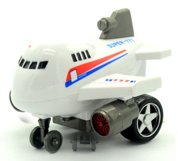 鑫鹏宇儿童玩具车旋转惯性飞机三岁以上儿童模型玩具白色飞机M777
