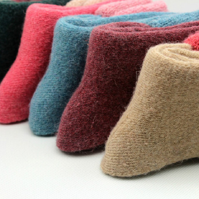秋冬羊毛袜子不怕冷新款秋冬季加厚保暖兔羊毛女袜毛圈袜