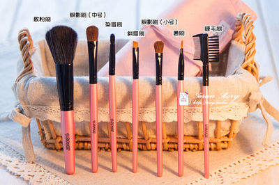 【天天特价】韩国化妆刷套装7支 腮红刷粉底刷唇刷眼影刷眉刷7件