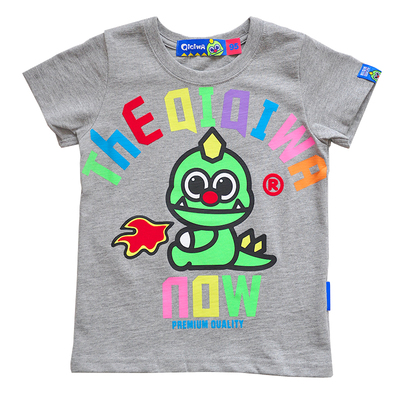 齐齐蛙正品 卡通恐龙2015夏男童女童夏装新款个性潮牌半袖短袖T恤