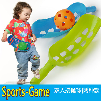 包邮儿童抛接球亲子互动幼儿园儿童对打玩具粘球吸盘户外健身锻炼