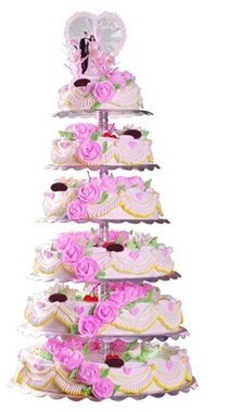 三亚海口6层婚礼庆典蛋糕