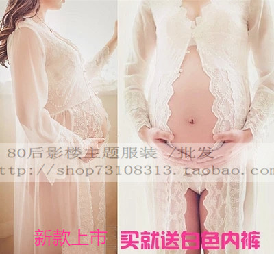 2015新款影楼摄影孕妇写真个性时尚拍照孕妇装孕味服拍摄服装