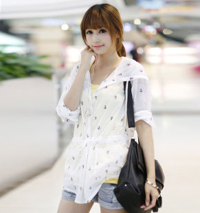 2016夏季韩版新款长袖透明防晒衣女装SY492 遮阳衣