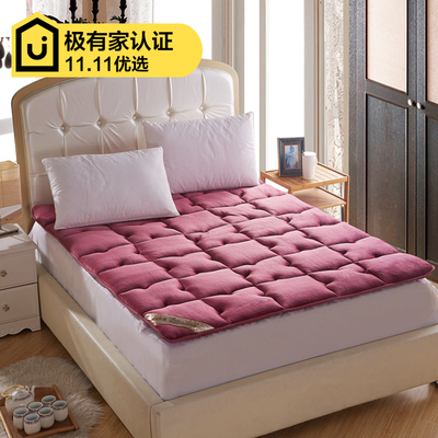 尚寝局家纺 无痕可折叠榻榻米床垫床褥子 法莱绒保暖加厚床垫子