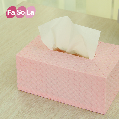 日本FaSoLa创意收纳抽纸纸巾盒客厅高档家用纸抽盒子日式时尚家居